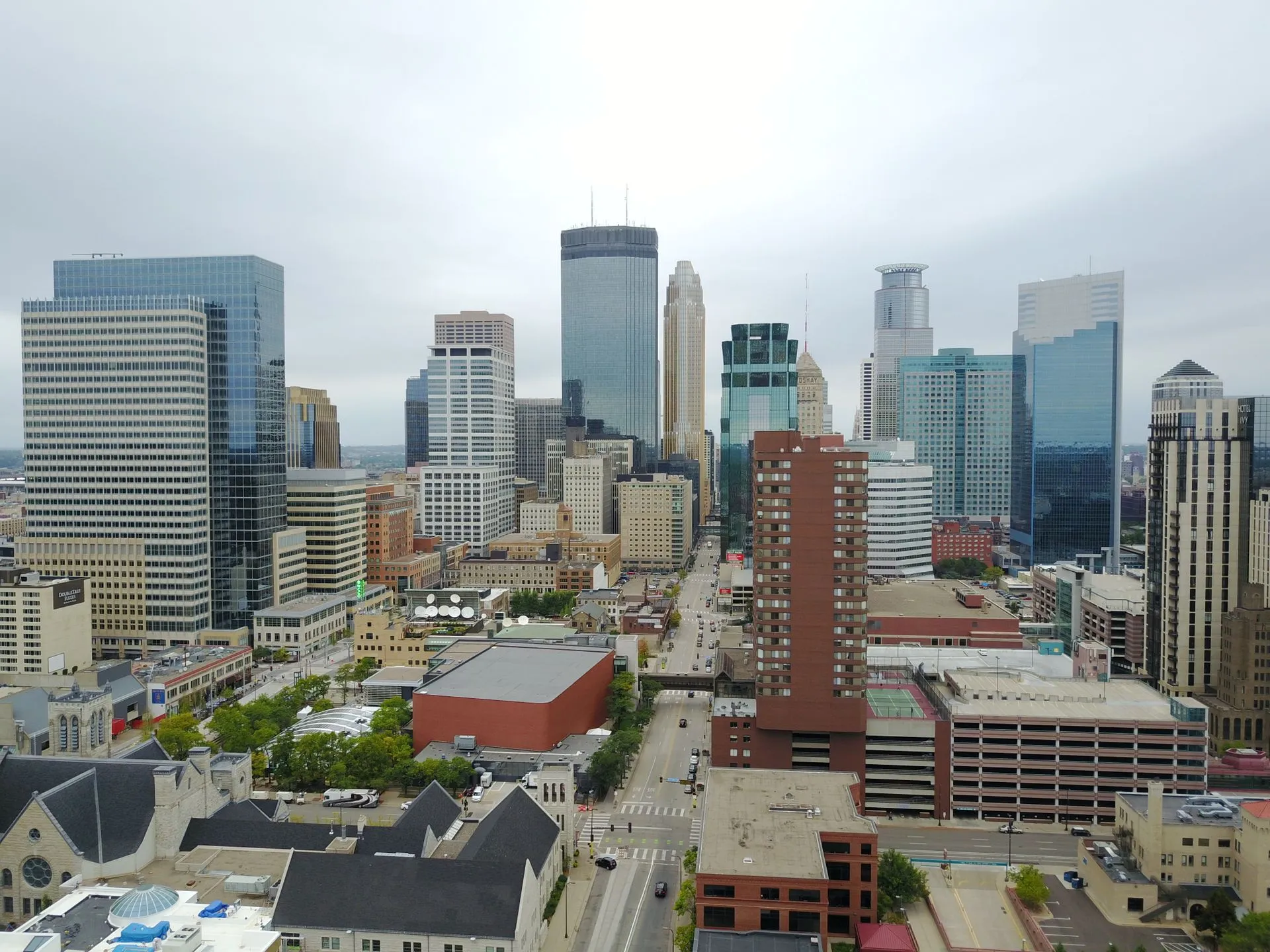 A residential street in Minneapolis, Minnesota