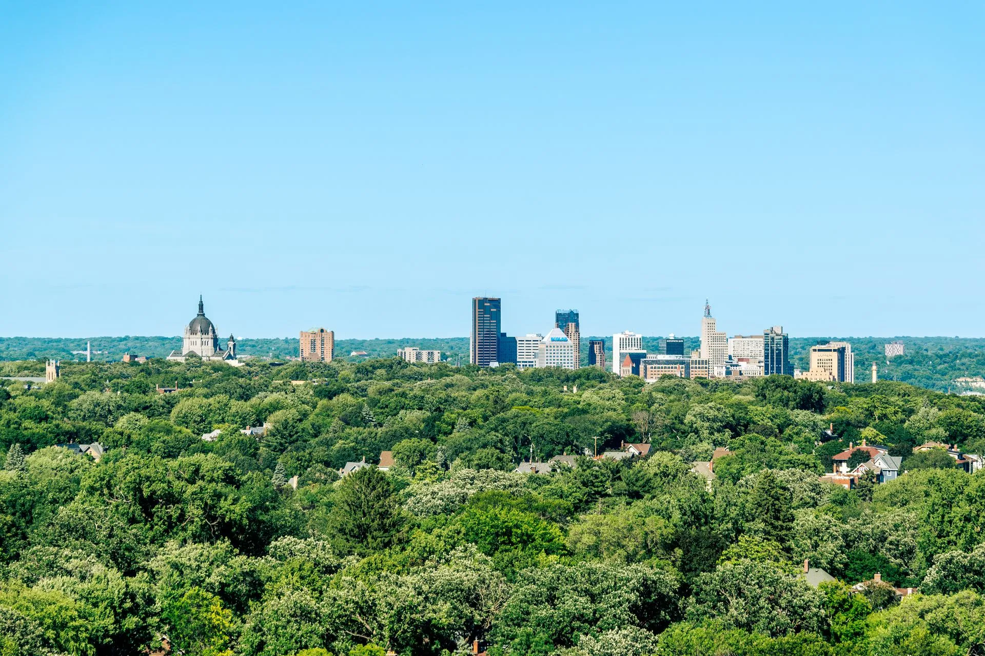 A residential street in St. Paul, Minnesota