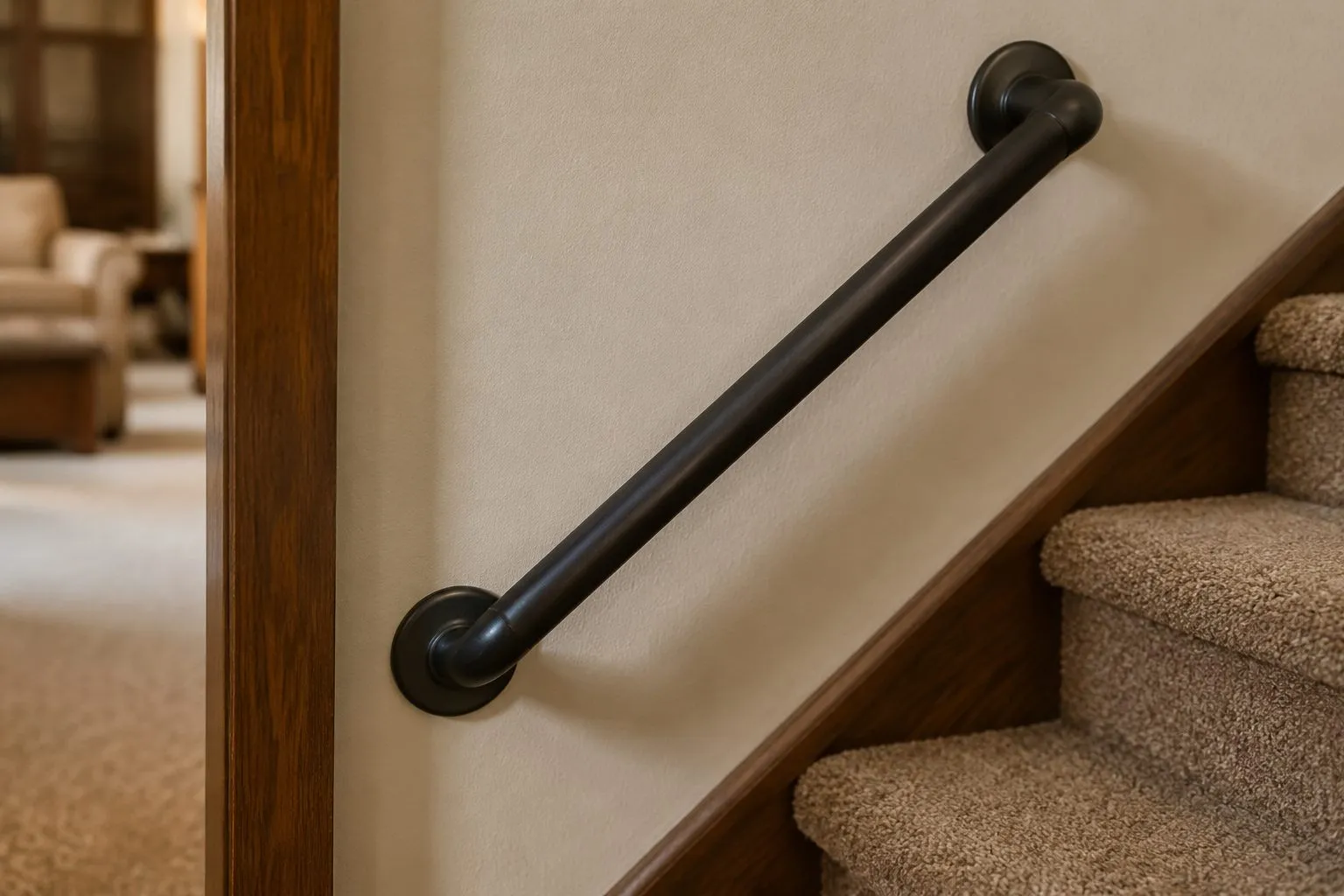 Safety Rails installed in a Minnesota home by Ocel Builders