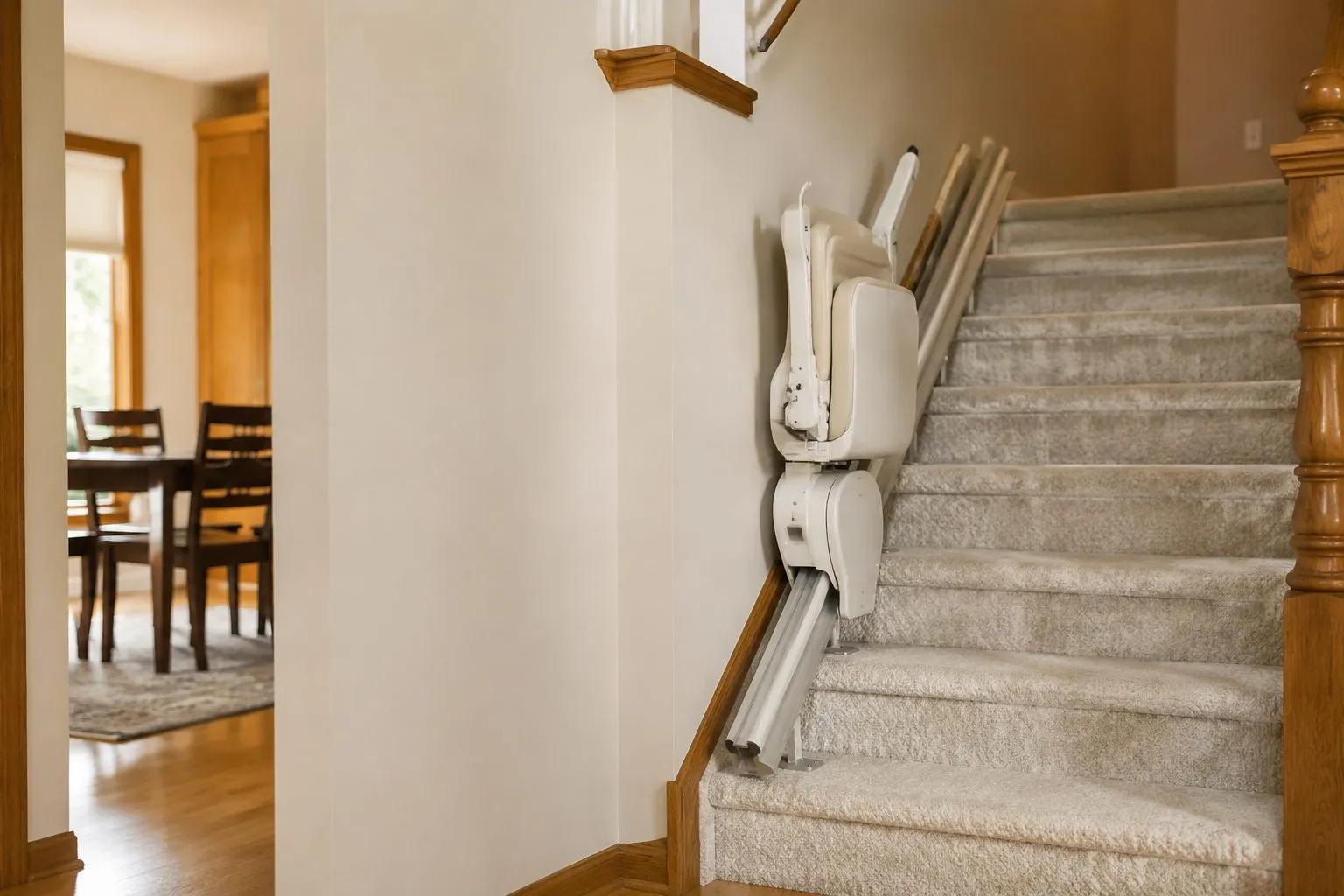 Used & Refurbished Stairlifts installed in a Minnesota home by Ocel Builders